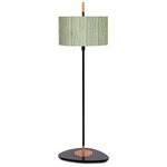 Lagoon Drum Outdoor Floor Lamp - Matte Black / Dominica Caraibes