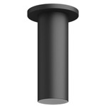 Entra 3 Inch LED Fixed Cylinder Ceiling Light - Black / Black