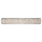 Arctic Halo Bathroom Vanity Light - Silver / Crystal