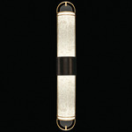 Bond Bathroom Vanity Light - Black / Gold Leaf / Bahama Sand