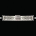Bond Bathroom Vanity Light - Silver Leaf / Diamond Blanket