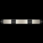 Bond Bathroom Vanity Light - Black / Silver Leaf / Diamond Blanket