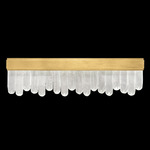 Lior Bathroom Vanity Light - Gold Leaf / Crystal