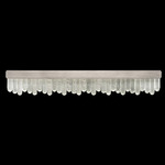 Lior Bathroom Vanity Light - Silver Leaf / Crystal