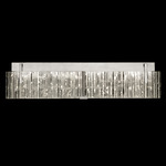 Terra Rake Bathroom Vanity Light - Silver Leaf / Rake