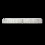 Terra Rake Bathroom Vanity Light - Silver Leaf / Rake