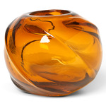 Water Swirl Vase - Amber