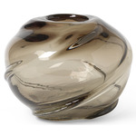 Water Swirl Vase - Smoke Grey