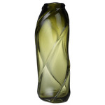 Water Swirl Vase - Moss Green