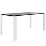 Four Soft Touch Table - White / Black