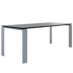 Four Soft Touch Table - Aluminum / Black