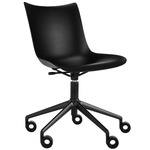 P/Wood Office Chair - Black / Black Wood Veneer