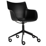 Q/Wood Office Armchair - Black / Black Wood Veneer / Black