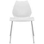 Maui Chair Set of 2 - Chrome / Zinc White