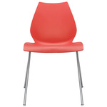 Maui Chair Set of 2 - Chrome / Red
