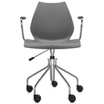 Maui Office Armchair - Chrome / Anthracite Charcoal