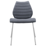 Maui Soft Trevira Chair Set of 2 - Chrome / Grey Trevira