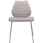 Maui Soft Trevira Chair Set of 2 - Chrome / Beige Trevira