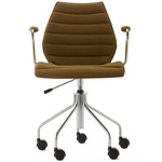 Maui Soft Noma Office Armchair - Chrome / Mustard Noma