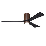 Irene Hugger Ceiling Fan - Walnut / Matte Black