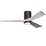 Irene Hugger Ceiling Fan - Brushed Bronze / Barn Wood Tone