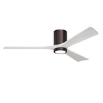 Irene Hugger Ceiling Fan - Brushed Bronze / Matte White