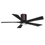 Irene Hugger Ceiling Fan - Brushed Bronze / Matte Black