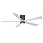 Irene Hugger Ceiling Fan - Brushed Bronze / Matte White