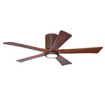 Irene Hugger Ceiling Fan - Walnut / Walnut