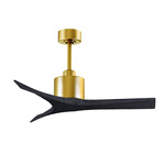 Mollywood Ceiling Fan - Brushed Brass / Matte Black