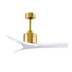 Mollywood Ceiling Fan - Brushed Brass / Matte White
