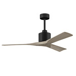 Nan Ceiling Fan - Matte Black / Gray Ash Tone