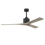 Nan Ceiling Fan - Matte Black / Gray Ash Tone