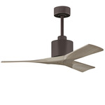 Nan Ceiling Fan - Textured Bronze / Gray Ash Tone