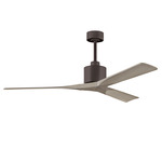 Nan Ceiling Fan - Textured Bronze / Gray Ash Tone