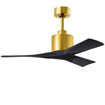 Nan Ceiling Fan - Brushed Brass / Matte Black