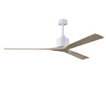 Nan Ceiling Fan - Matte White / Gray Ash Tone