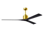 Nan Ceiling Fan - Brushed Brass / Matte Black