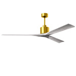 Nan Ceiling Fan - Brushed Brass / Barn Wood Tone