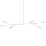 Elsa Linear Chandelier - White / White