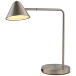 Cove Task Lamp with USB Port - Satin Nickel