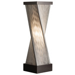 Torque Accent Table Lamp - Ebony Brown / Silver