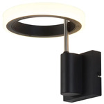Aerial Wall Sconce - Matte Black / Antique Nickel