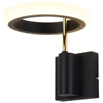 Aerial Wall Sconce - Matte Black / Brass / Frosted