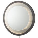 Starfall Lighted Wall Mirror - Gunmetal / Mirror