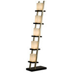 Escalier Floor Lamp - Brushed Nickel / Frosted