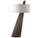 Obelisk Table Lamp - Chestnut / White