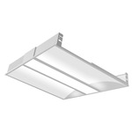 Color/Wattage-Select Indirect Recessed Troffer - Alpine White