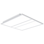 Color/Wattage-Select Floating Curved Recessed Troffer - Alpine White