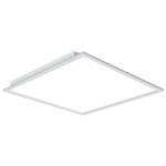 Color/Wattage-Select Flat Backlit Recessed Panel - Alpine White